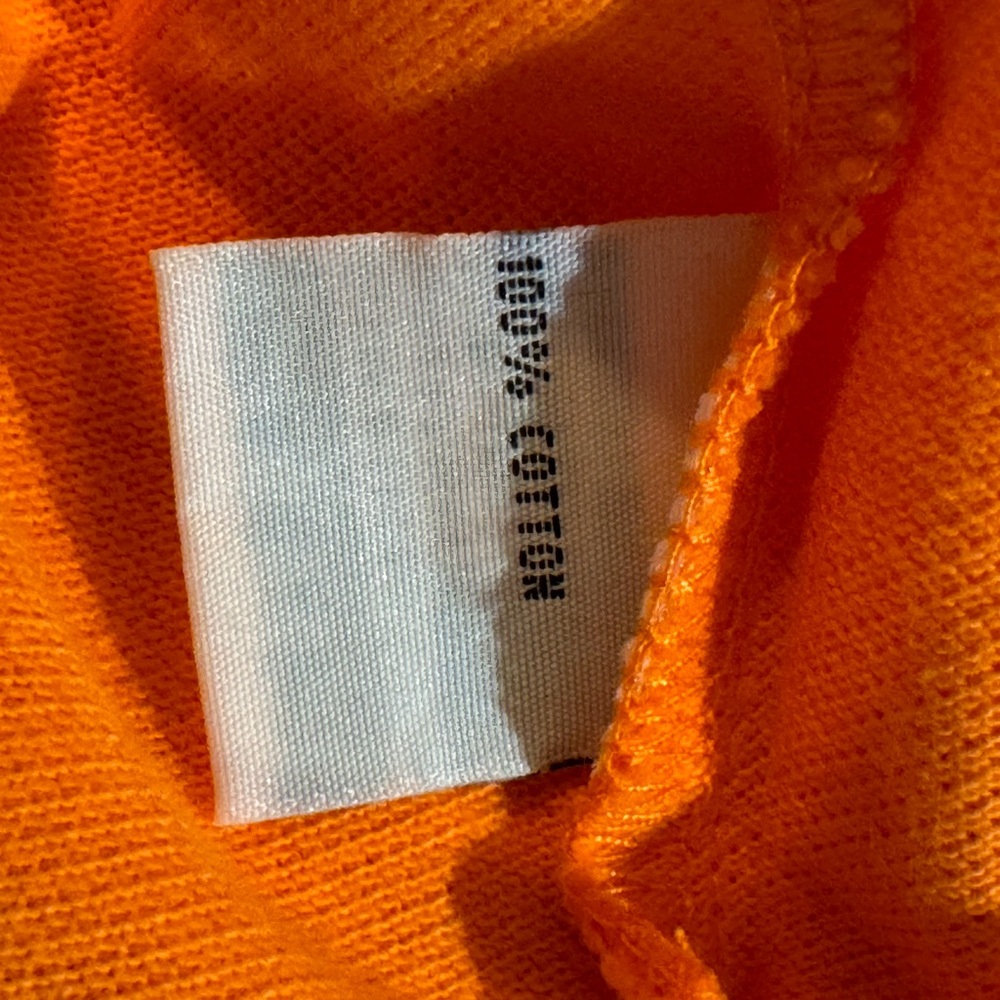 Iain Roberts Cotton Pique Polo Shirt. Orange‎ Black Embroidery. Men’s XL. Rare! - Picture 6 of 8